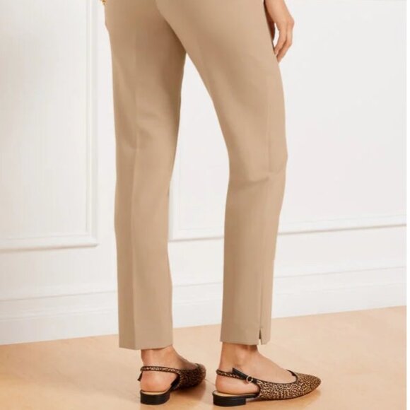 Talbots Hampshire Straight Ankle Pants in Rattan Beige - Picture 4 of 11